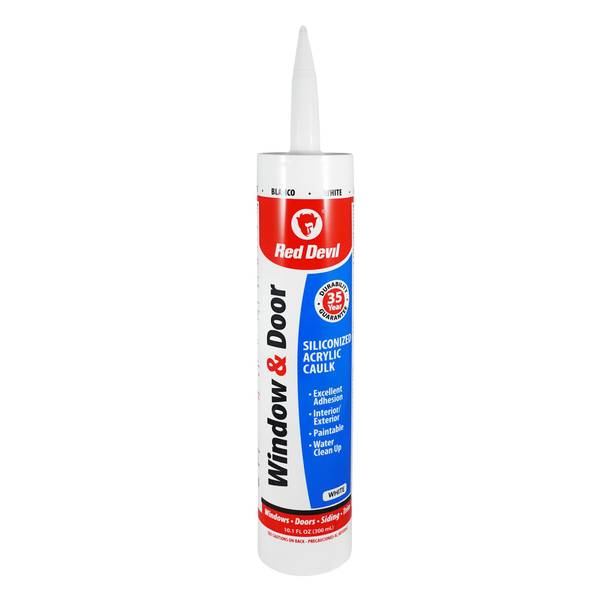 Photo of 10.1 oz Window and Door Siliconized Acrylic Caulk