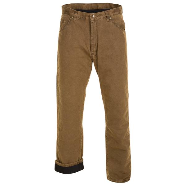 RW Rugged Wear® 32 x 30 Dark Brown Men's Fleece-Lined Carpenter Pants at  Menards®