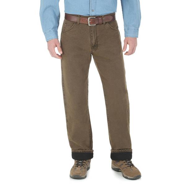 wrangler rugged wear insulated camo jeans