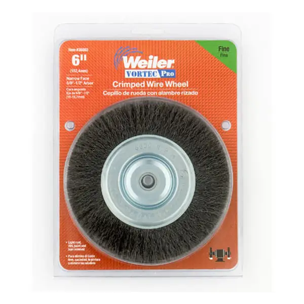 Weiler Vortec Pro 36305 Brosse à tube turbo de 2,5 cm, remplissage en acier  inoxydable de 0,2 cm, tige de 6,35 mm