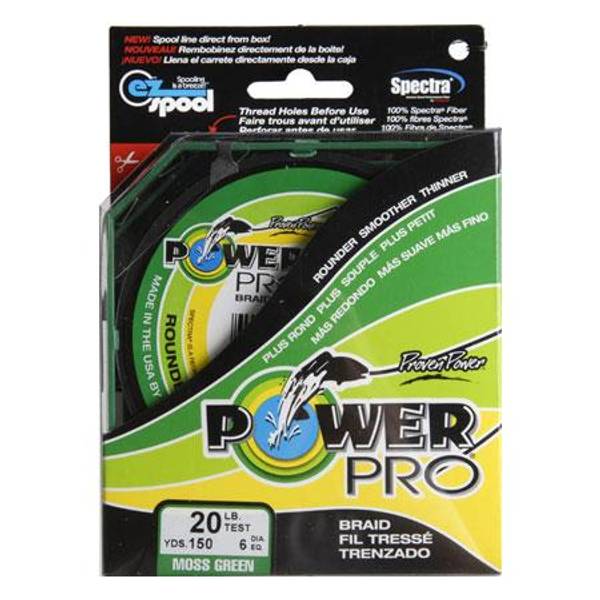 Power Pro Moss Green Fishing Line, 20 lb test 21100200150E Blain's