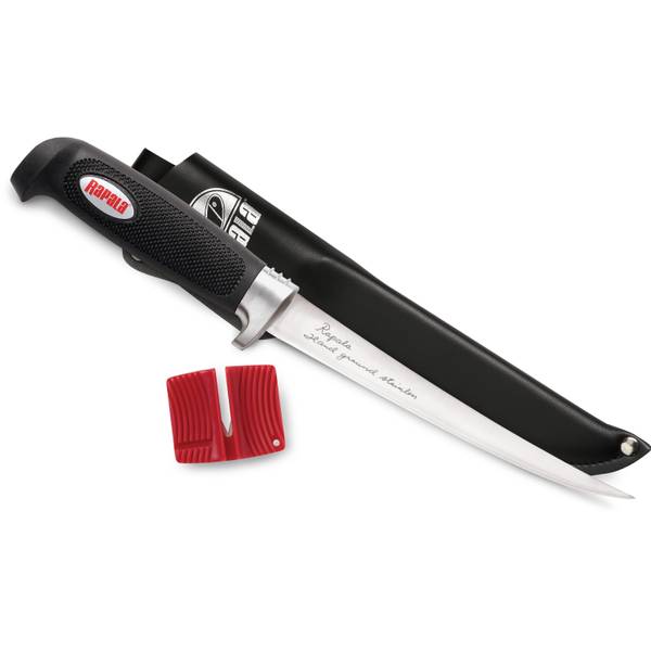 Rapala Soft Grip Fillet Knife - 9 (Leather Sheath), RAPALA