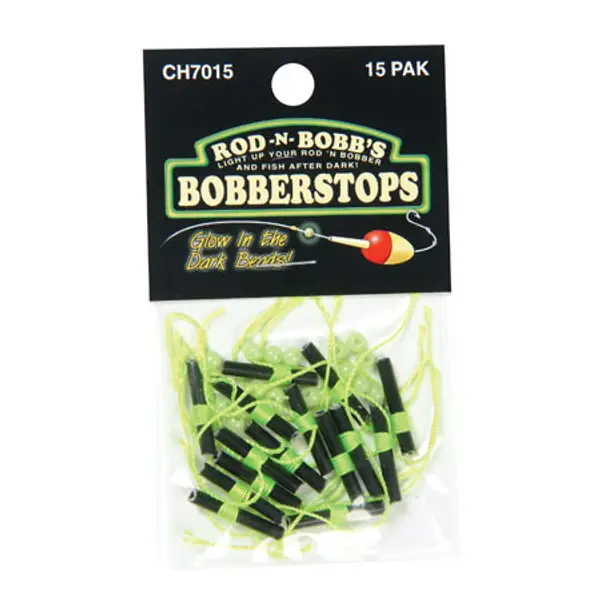 Rod-N-Bobb's Bobber Stops with Glow Beads 15-Pack