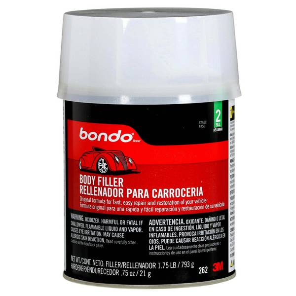 Bondo Body Filler with Hardener Paste, Gray - 28 oz canister