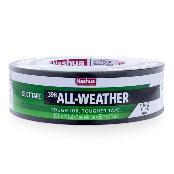 Nashua Tape Products 1.89" x 60 Yard All Weather Duct Tape, Black