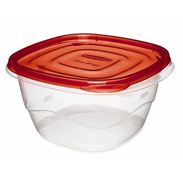 Rubbermaid TakeAlongs 4 C. Clear Rectangle Food Storage Container with Lids  (3-Pack) - Dazey's Supply
