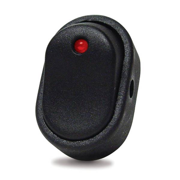 Calterm Red Oval LED Rocker Switch - 40393 | Blain's Farm & Fleet