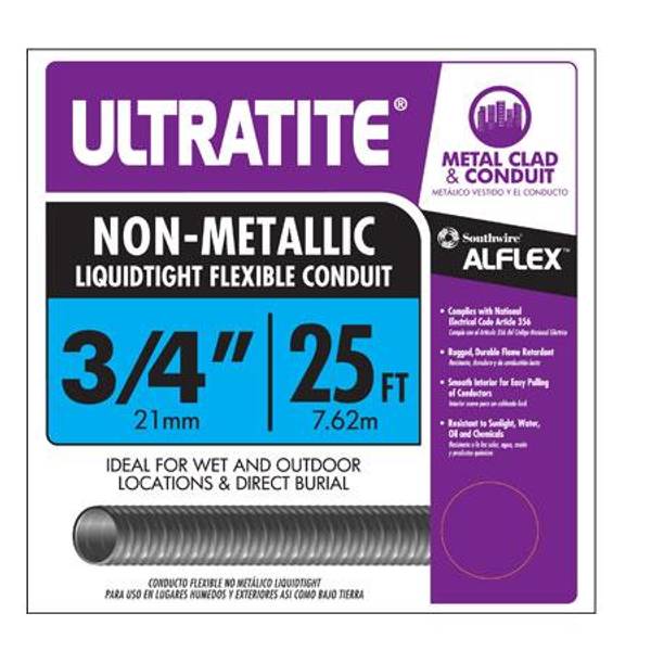 Photo of 1/2" x 25' Liquaflex Non-Metallic Conduit