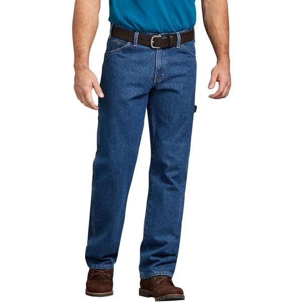 Dickies Men's Relaxed Fit Carpenter Heavyweight Denim Jeans