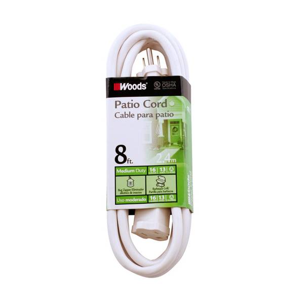 Woods 8' Patio Extension Cord 277563 Blain's Farm & Fleet