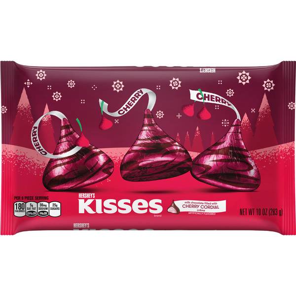 Hershey's 10 oz Christmas Cherry Creme Kisses - 3400013035 | Blain's ...