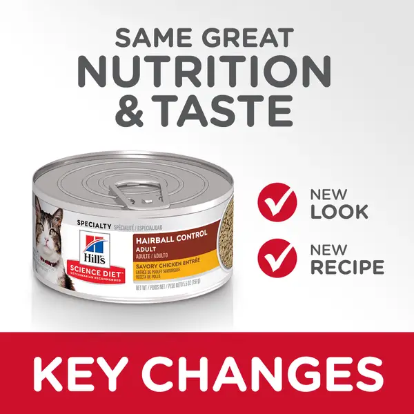 science diet hairball control canned