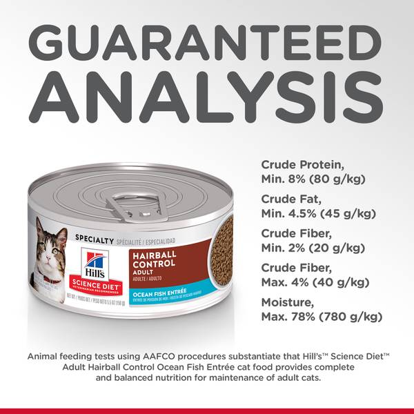 science diet hairball control