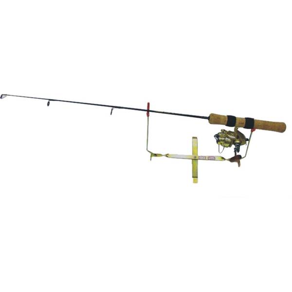 folding ice fishing rod holder