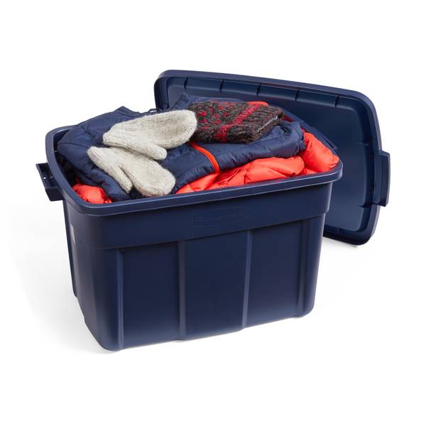 Rubbermaid Roughneck 25-Gal. Stackable Storage Tote Container in