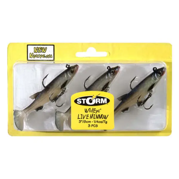 Storm WildEye Live Shiner Fishing Lures (3-Pack) - 3/8 oz