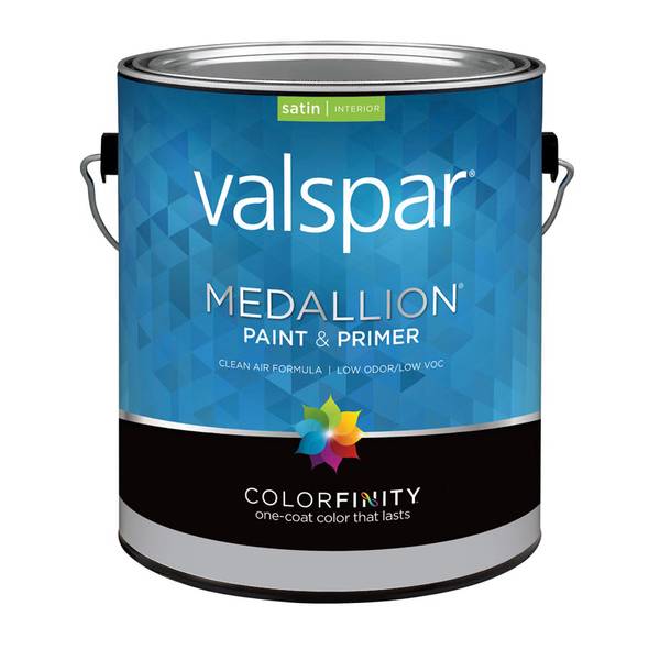 Valspar 1 Gallon Medallion Wall & Trim Interior Satin Latex Paint 27