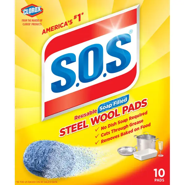 12 Pack Stainless Steel Scourers by Scrub It Steel Wool Scrubber Pad Used  for Dishes, Pots