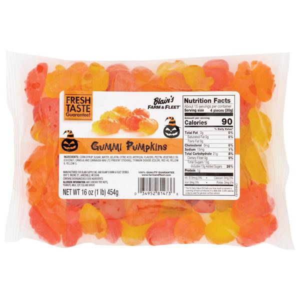 Blain's Farm & Fleet 16 oz Gummi Pumpkins - 644690 | Blain's Farm & Fleet