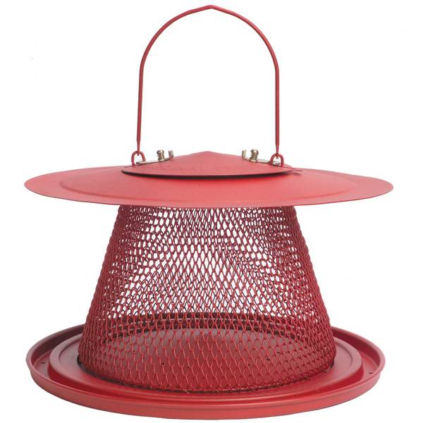 Photo of Red Cardinal Wild Bird Feeder, 2.5 lb Capacity, Holds Black Oil Sunflower Seed