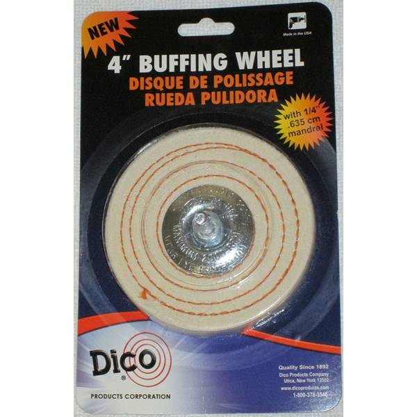 Photo of Spiral Sewn Mandrel Mounted Buffing Wheel