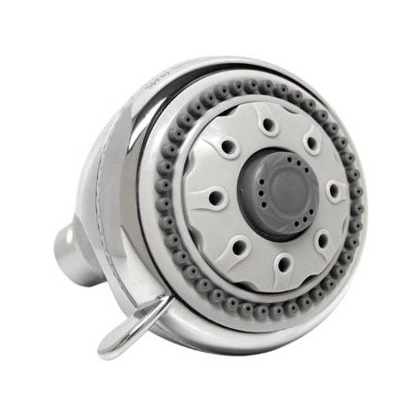 Spray Sensations Hydro Spin 6 Position Wall Mount Shower Head, Chrome