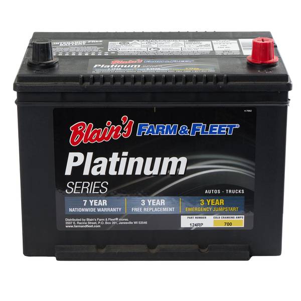 Photo of Platinum Automotive Battery, Group Size 124R, 700 CCA, 100RC