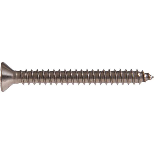 14 (1/4) Stainless Steel Phillips Flat Head Wood Screws