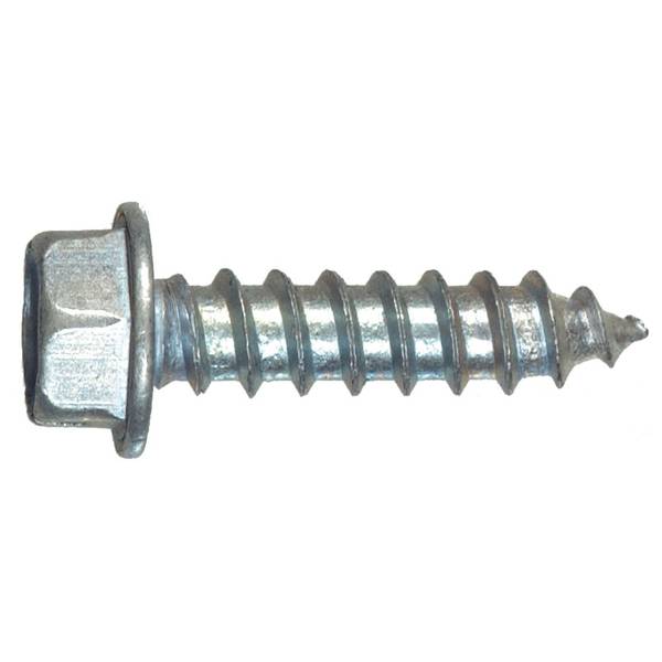 Photo of Hex Washer Slotted Head Sheet Metal Screw
