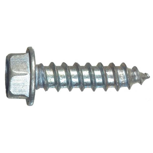 Photo of #10 Hex Washer Slotted Head Sheet Metal Screw 10 Pack