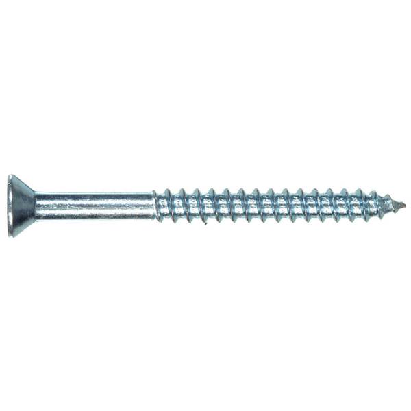 Photo of #12 Zinc Phillips Flat Head Wood Screw 6 Pack