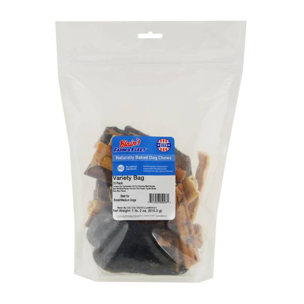 Blain's Farm & Fleet 20-Pack Dog Chew Variety Bag - 05028 | Blain's ...