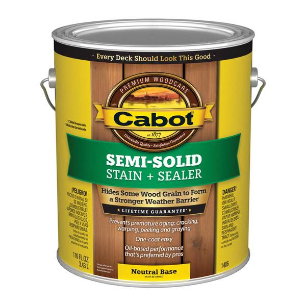 Photo of 1 Gallon Neutral Base Semi-Solid Stain + Sealer