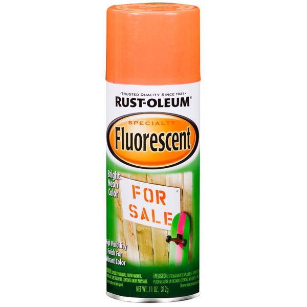 Specialty Spray Paint, Fluorescent Orange, 11-oz. by Rust-Oleum