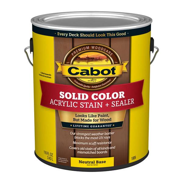Photo of 1 Gallon Solid Color Acrylic Stain + Sealer