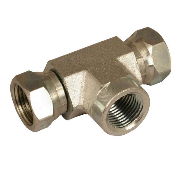 Photo of Hydraulic Adapter Female Pipe Thread x Female Pipe Swivel Tee (1602 Series)