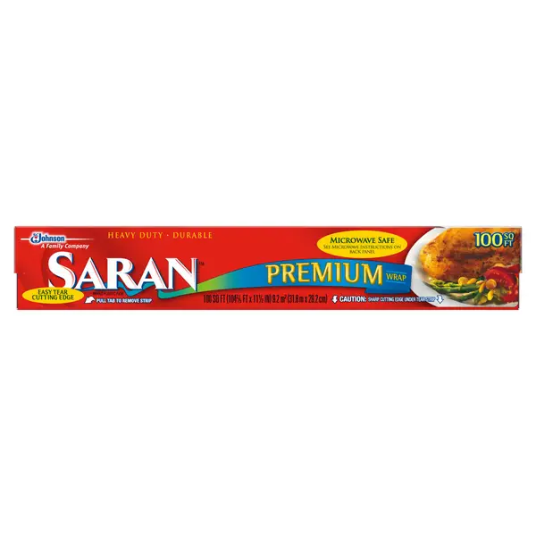 saran  Amazon.com: Saran Premium Plastic Wrap, Bulk Food Storage, Easy