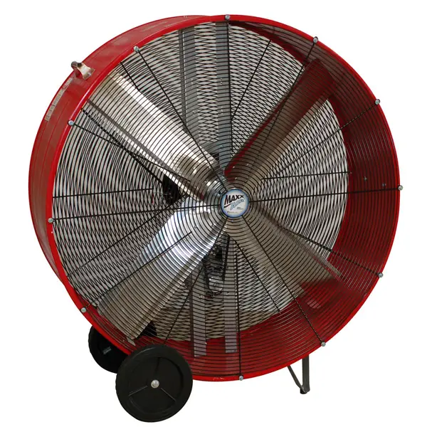 Maxx Air Pro FLEX 42 in. 2-Speed Belt Drive Drum Fan in Gray with