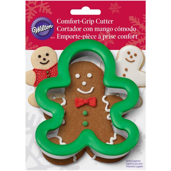 2pc GINGERBREAD MAN Christmas Cookie Kitchen Sponge Scrubber Set New