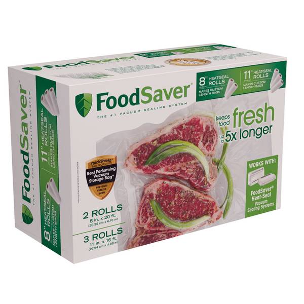FoodSaver Vacuum Sealer Bag and Roll Combo Pack
