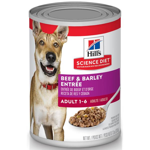 Hill s Science Diet Beef Barley Entree Canned Dog Food 13 oz