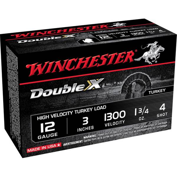 Winchester 12 Gauge Ammunition WEX12H4 2-3/4 #4 Steel Shot 1