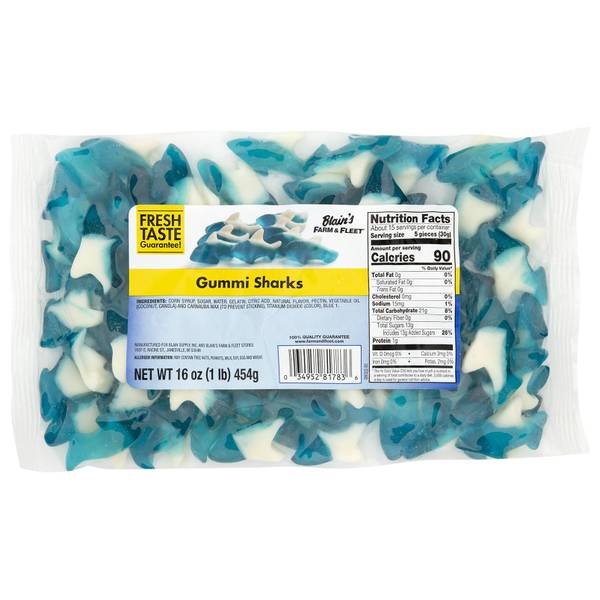 Photo of 16 oz Gummi Sharks