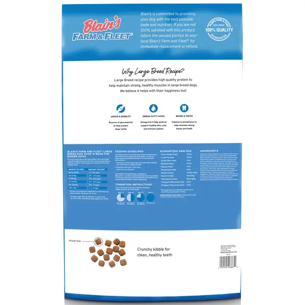 Blain's farm & fleet 50 clearance lb performance dog food ingredients