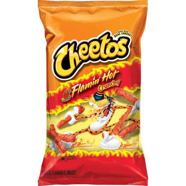 Cheetos Flamin' Hot Puffs Cheese Flavored Snacks, Party Size, 13.5 oz Bag