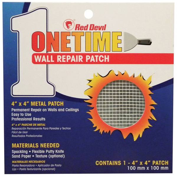 Red Devil Wall Repair Patch, 4" x 4" 1214 Blain's Farm & Fleet