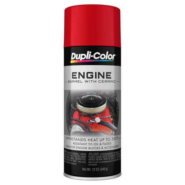 Photo of 12 oz Gloss Chevy Orange Engine Paint with CERAMIC