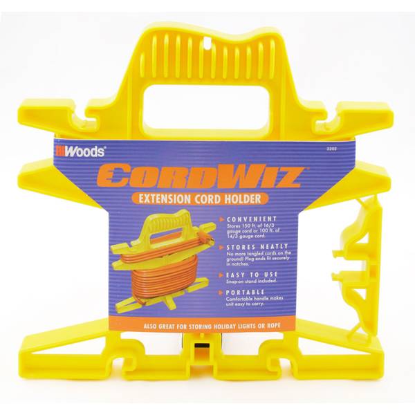 Cord Wiz Yellow Extension Cord Holder