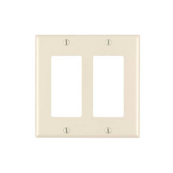 Photo of Decora Standard Size Plastic 2 Gang Wallplate