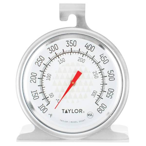 Taylor 3506 RA14257 Oven Dial Thermometer Stainless Steel/Black 